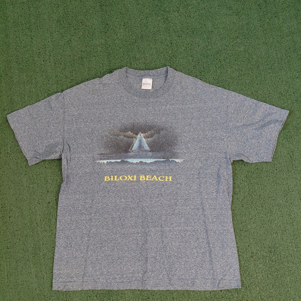 VINTAGE Biloxi Beach Mississippi Sailboat T Shirt Size XL